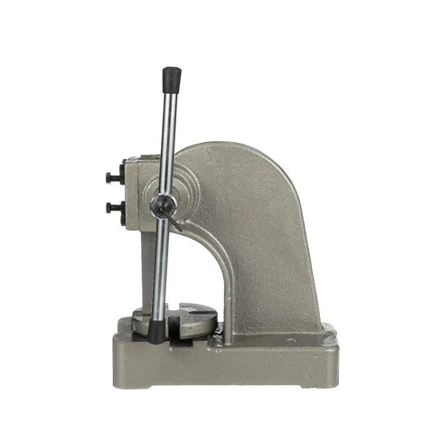 Side view of 2-Ton Heavy-Duty Arbor Press With Cast Iron Frame, 4-Position Steel Anvil, 8.47 Inch Max Height, 12 Inch Work Diameter