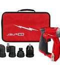 Badass Cordless Drill Driver Installation Kit With Four Heavy Duty Attachments For Tight Squeeze Workspaces Hella Slick Contractor Bag.