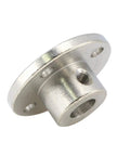 4 Piece 8mm Rigid Flange Shaft Coupling Kit With Set Screws And Included Wrench For Precise Motor Guide Shaft Connections, side view