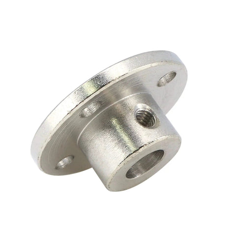 4 Piece 8mm Rigid Flange Shaft Coupling Kit With Set Screws And Included Wrench For Precise Motor Guide Shaft Connections, side view