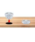 Small Ball Transfer Bearings for Table Conveyors 5/16 Inch Carbon Steel Ball Roller Wheels installation on wood surface