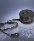 260KV Brushless Motor For RC Drones With 808 Camera Gimbal Accessory, 2204 Size, shown with wiring against circuit board background.
