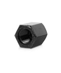 Black Tire Valve Caps With Permanent SS Logo, 4 Pack, Durable ABS Plastic with O-Ring Seal, Waterproof And Scratch Resistant