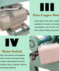 Powerful 2.2Kw Electric Tube Bender Machine With 15 Round And 9 Square Molds For Precision Pipe Bending, showing pure copper motor and motor switch.