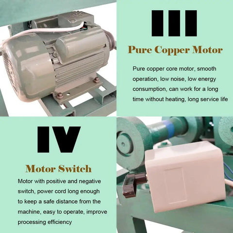 Powerful 2.2Kw Electric Tube Bender Machine With 15 Round And 9 Square Molds For Precision Pipe Bending, showing pure copper motor and motor switch.