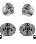 2 Piece Front Wheel Bearing And Hub Kit With ABS Sensor Direct Fit Replacement For Toyota Camry 2004-2017 Highlander 2001-2007 Solara 2004-2008 Includes Two Front Bearings And Two Hubs DIY Friendly