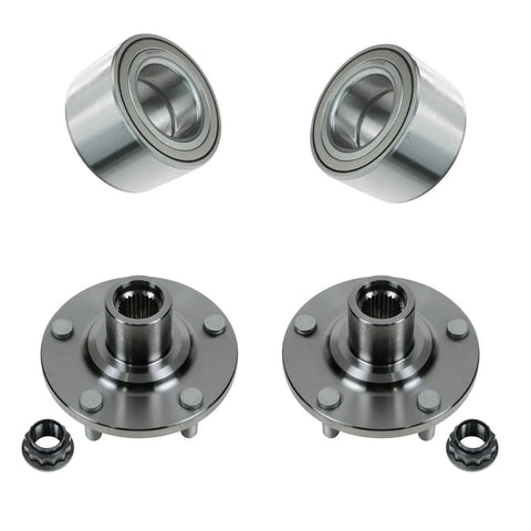 2 Piece Front Wheel Bearing And Hub Kit With ABS Sensor Direct Fit Replacement For Toyota Camry 2004-2017 Highlander 2001-2007 Solara 2004-2008 Includes Two Front Bearings And Two Hubs DIY Friendly