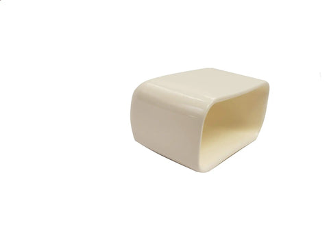 White Plastic End Cap For Strut Channel 1-5/8 x 7/8 Inch Fits 13/16 And 7/8 Tall Channels Works With P3300 P4000 P4100 Series Pack Of 50