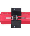 Heavy Duty Aluminum Table Saw Jig For Precision Woodworking Fence Fixture featuring clear measurement scales and slick turn knobs.