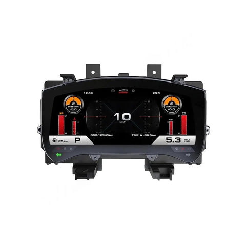 12.3 Inch LCD Dashboard Instrument Panel Upgrade For Nissan GT-R 2008-2015 Plug And Play Digital Cluster Smart Gauges Module Virtual Cockpit Replacement Kit Effortless Install With Stable Circuit High Temperature Tolerance Real Time Data Readouts mounted front view