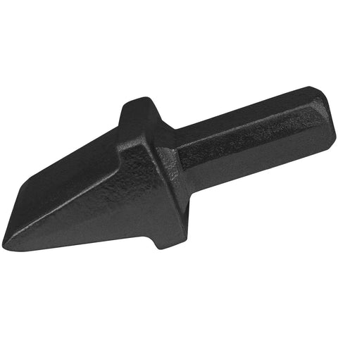Anvil Hardy Cutter Tool Three Quarter Inch Shaft For Hot Cut Work Forge Tool Shank Cutter with black finish on white background
