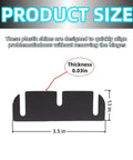 16 Pack 3.5 Inch PVC Door Hinge Shims 0.8mm Thick for Interior and Exterior Door Alignment product size illustration