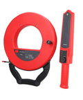 Sick Rock Solid Stud Finder Wall Scanner That Actually Slaps For Finding Electrical Pipes Cables And Drain Blockages Up To Fifty Centimeters With A Hella Bright Display, red handheld and circular scanner.