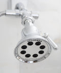 Retro Style Shower Head With Anystream 360 Degree Spray Technology, 1.75 GPM Flow, Polished Chrome Finish