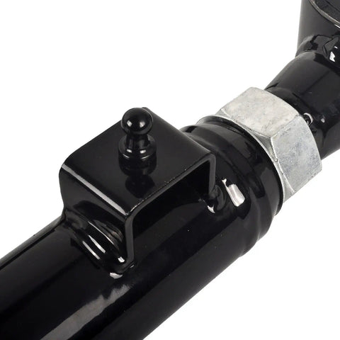 Bolt-On Rear Upper And Lower Adjustable Control Arm Kit With Rear Panhard Track Bar For 0-6 Inch Lift Fits 2009-2024 RAM 1500 And 2020-2024 Jeep Gladiator black steel adjustable arm end with grease fitting
