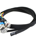 2 Pack Chassis Switch With Metal Button 12mm Boot Reset And 16mm Host Switch Cable 60cm Extension For ATX Power On Off