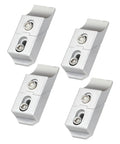 Low Profile Aluminum Side Clamp Vise Kit With 60kN Holding Force Perfect For Milling And CNC Setup Includes Four Units on white background.