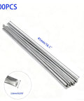 100 Flux Core Aluminum Welding Rods 2.0mm X 410mm Built In Flux Core For Low Temp Easy Melt Welding Sticks shown in size diagram.