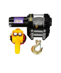 Powerful 12V Electric Winch Pulling 3500 Lbs For Off Road Adventures On Car ATV Or Boat With Tough Synthetic Rope And Ip55 Waterproof Housing For Workshop Use.