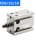 Heavy Duty MD Series Pneumatic Air Tool Cylinder With Free Mount Design And Precision Stroke Options For Smashing Projects And Fast Industrial Jobs, MD6 model.