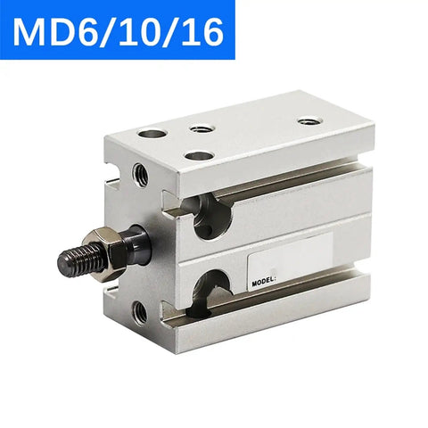 Heavy Duty MD Series Pneumatic Air Tool Cylinder With Free Mount Design And Precision Stroke Options For Smashing Projects And Fast Industrial Jobs, MD6 model.