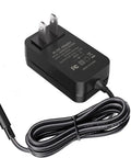 AC To DC 24V Power Supply Adapter For LED Strip Lights Surveillance Cameras CCTV External Hard Drives Monitors And More With Four Foot DC Cord And 2A Output showing plug and cord