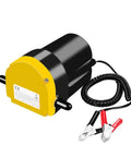 Versatile 12V 60W Fluid Extractor Pump For Cars And Boats With Matching Tubes, featuring black body and clamps.