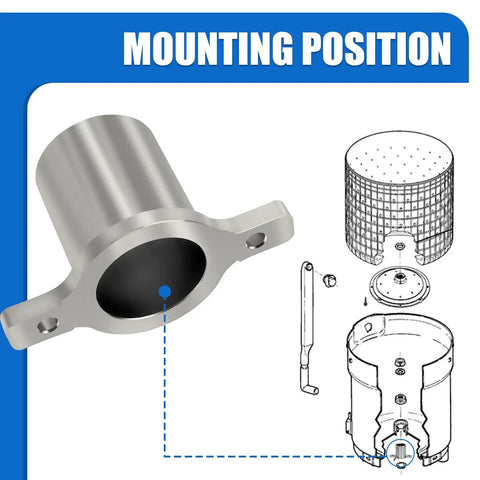 Mounting position of Top Shelf Replacement Washer Tub Bearing For Front And Top Loader Washing Machines Heavy Duty Metal Drum Support Bearing.