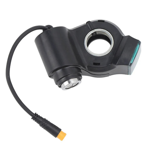 Rugged Waterproof ABS Handlebar Switch Lock For Electric Scooters, 10 Inch 3 Pin Digital Battery Power Display Toggle Lock With Keys