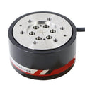 Front view of Six Axis Force Sensor For Industrial Robots Pro Grade Multi Dimensional 3D And 6D Torque Measurement High Precision Stable Alloy Steel Build Shielded Cable For Noise Reduction Easy Installation 500N 15Nm.