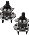 Pair Rear Wheel Hub & Bearing Assembly 512003 for Buick, Cadillac, Olds, Pontiac with ABS, showing 5-lug rear hub design