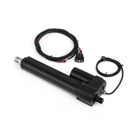 Heavy Duty 12Vdc Electric Dump Bed Lift Kit Generating 899 Lbs Force And 11 Point 34 Inch Stroke with wiring harness and rocker switch.
