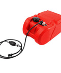 6 Gallon Portable Marine Fuel Tank With Leak Proof Seal Level Gauge And Hose, Built From HDPE For Boats And Outboard Motors
