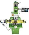 Jaryannix 1.5Kw Benchtop Mill Drill With Brushless Motor And 3-Axis Digital R8 Spindle Taper view from above showcasing precision controls and milling table.