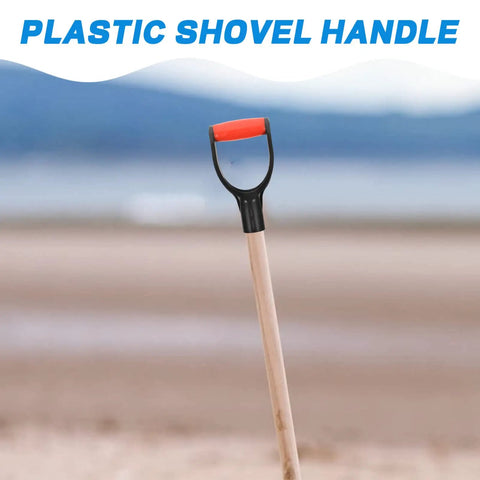 Grip Shovel Handle Replacement 2 Pack D Style Handles Easy Install For Garden Shovels Durable Comfort Fit Anti Deform Build