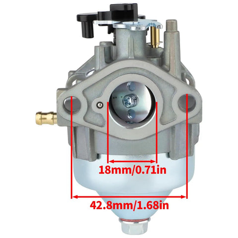 Front view of Honda GCV Carburetor Replacement For GCV170 And GCV200 Lawn Mower Engines Fits HRN216 HRX217 K6