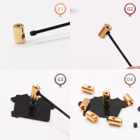 Premium Gold Pin Backs Locking Clasp Set Comes With Twenty Pieces And Safety Wrench Tools Top Shelf Security For Badges Medals And Crafts Zero Fuss Setup Always On Point
