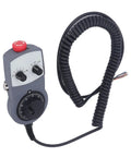 Electronic CNC Handwheel Controller With Emergency Stop, ABS Handwheel for precise 0-5 kHz feedback and 5V-26V power supply