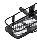 Heavy Duty Metal Rear Bumper With Integrated Tow Hitch For 1/10 RC Crawler Beefed Up Trail Defense Kit, detailed close-up view.