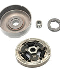 Heavy Duty Clutch Drum And Chain Sprocket Needle Cage For Stihl 3/8 Inch Pitch showing metal components suitable for MS440 MS460 MS360 MS361 chainsaws.