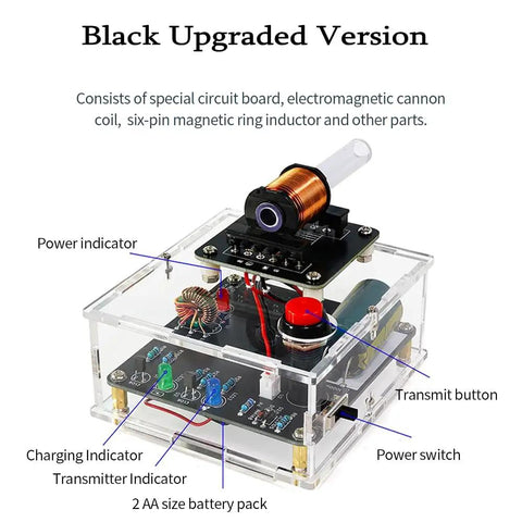 Hands On Soldering Practice Kit For Teens And Kids With Electric Magnetic Transmitter Educational Electronics Kit mini DIY shooter