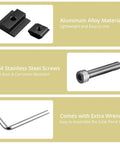 10 Pack Aluminum T Shaped Solar Panel Center Clamps with screws and wrench for 30mm and 35mm rail mounting on various roofs