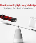 Rechargeable LED Headlamp With Motion Sensor, 5 modes, lightweight design compared to headphones, balance illustration