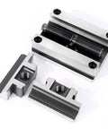 Shop Ready High Precision Bench Vise Featuring Dead On Accurate Self Centering Action For Cnc Machining Centers With Four Turn Fine Tuning And Rock Solid 0.03 Mm Jaw Precision, showing vise parts and mechanism.