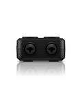 Front view of iRig Pro Duo IO USB Audio Interface Dual Channel 24 Bit with Neutrik combo mic inputs for recording