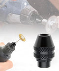 3-Pack Quick Change Multipro Keyless Chuck For Rotary Tools 1/32 Inch To 1/8 Inch Shank Compatibility with Dremel in use