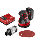 PWRCore 20 Brushless 20V 5-Inch Random Orbital Sander with 2.0Ah Battery and PWRJump Charger, sanding discs and dust container