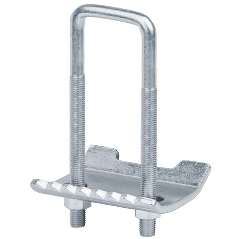 Eight Pack Of Square U Bolts For Two Inch Boat Trailer Tube With Electrogalvanized Finish Three Eighths Inch Diameter