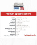 Industrial Counting Scale For Small Parts With 30 Kg 0.5 G Precision, Fast Piece Counter shown with red keypad and display.