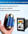 Heavy Duty 30W DC Brushless Vibration Motor 12V 7000RPM in hand with speed control unit, compact and powerful design.